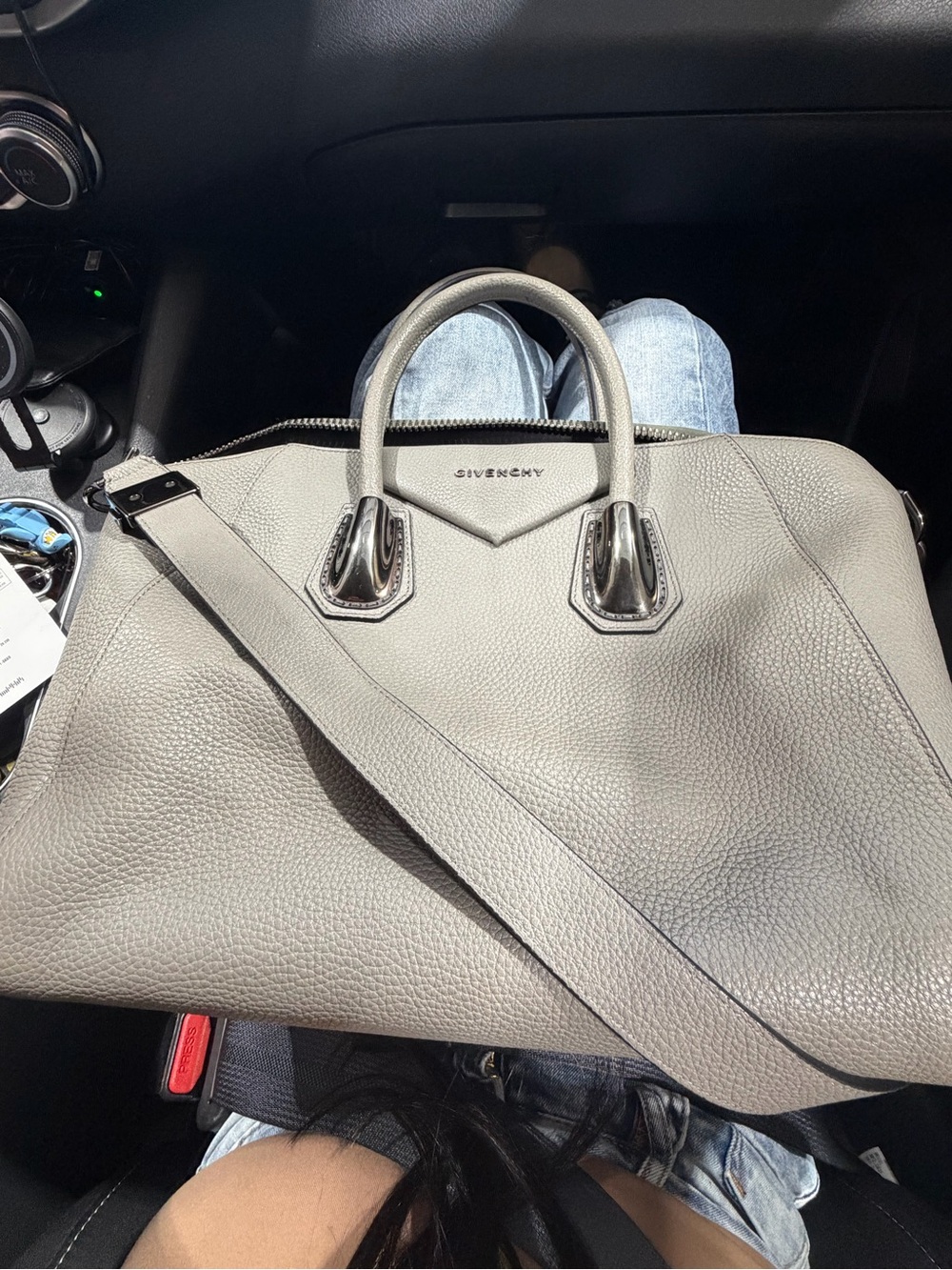 Givenchy Antigona Soft Satchel in Gray